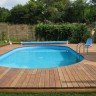 Каркасный сборный морозоустойчивый бассейн Summer Fun овальный-oval 5,25 х 3,2 х 1,2 м Chemoform Германия (полный комплект)  4501010511F
