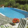 Каркасный сборный морозоустойчивый бассейн Summer Fun овальный-oval 5,25 х 3,2 х 1,2 м Chemoform Германия (полный комплект)  4501010511F