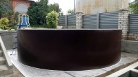 Каркасный бассейн морозоустойчивый Лагуна 3.5 х 1.25м (врезной скиммер + форсунка) Шоколад 35011