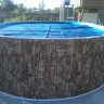 Каркасный бассейн морозоустойчивый Лагуна стальной (Гигабасс) 4 х 3 х 1.5м овальный (вкапываемый) цвет Платина/ТМ870/400300