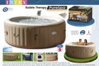 Надувной Спа-Джакузи Bubble Therapy PureSpa Performange 216x71см, круглый, пузырьк.массаж, нагрев, фильтрация Intex 28476