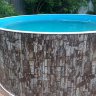 Каркасный бассейн морозоустойчивый Лагуна 730 х 125см (врезной скиммер + форсунка) цвет Шоколад 73211