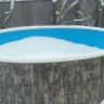 Каркасный бассейн морозоустойчивый Лагуна 4 х 1.25м (врезной скиммер + форсунка) Темное Дерево/ТМ819/40014