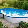 Каркасный сборный морозоустойчивый бассейн Summer Fun Восьмёрка-8-Form 8,55 х 5,0 х 1,2 м Chemoform Германия (скиммер + форсунка)/4501010516
