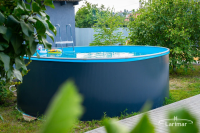 Каркасный бассейн морозоустойчивый Larimar 3.66 х 1.25м (полная комплектация) цвет Платина. 36602F  