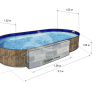 Опорные стойки Лагуна Комбо для овальных бассейнов высотой 1.25 м и 1.50 м/ТМ964