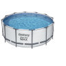 Каркасный бассейн Steel Pro MAX 366х122см, фильтр-насос 2006 л/ч, лестница, тент, 10250л BestWay/56420